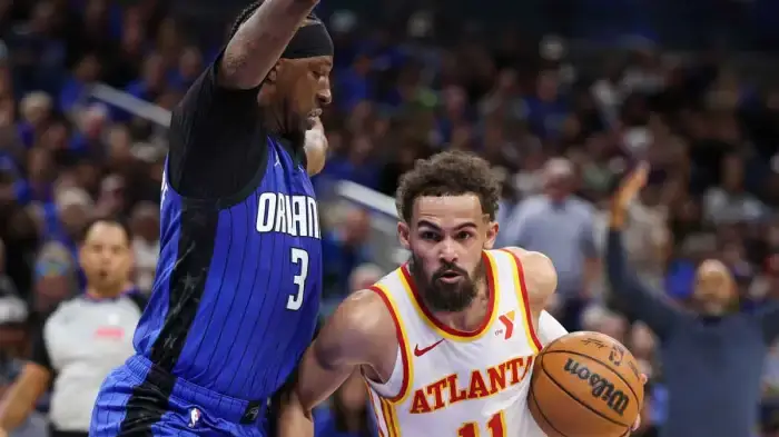 Trae Young 在附加賽對戰魔術的大敗中被驅逐出場